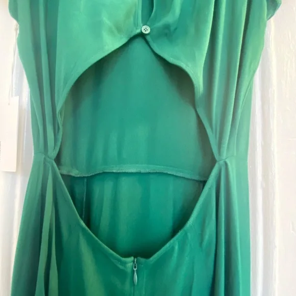 NWT Reformation Gavin Dress in Emerald - Picture 7 of 13